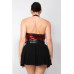 Surplice Halter Sequin Top
