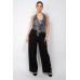 Surplice Halter Sequin Top
