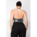 Surplice Halter Sequin Top