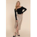 Faux Leather Midi Cargo Skirt