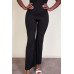 Ribbed sleeveless wide leg jumpsuit