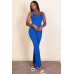 Ribbed sleeveless wide leg jumpsuit