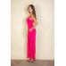 Notched neck cami jumpsuit