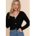 Long slv v-neck sweater cardigan