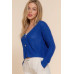 Long slv v-neck sweater cardigan
