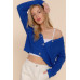 Long slv v-neck sweater cardigan