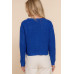 Long slv v-neck sweater cardigan