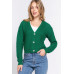 Long slv v-neck sweater cardigan