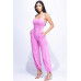 Washed Jumpsuit With Adjustable Ankle