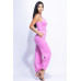 Washed Jumpsuit With Adjustable Ankle