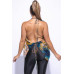 Open Back Cowl Neck Top