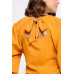Raglan Long Sleeve Top With Back Neck Tie