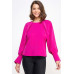 Raglan Long Sleeve Top With Back Neck Tie