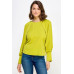 Raglan Long Sleeve Top With Back Neck Tie