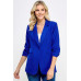 Buttoned Detail 3/4 Sleeve Blazer