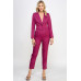 Single Button Crop Blazer With Tailored Pants Set
