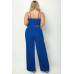 Plus Bustier Crop Cami Top & Slant Pocket Straight Pants