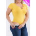 Plus Size Casual Split Neck Solid Short Sleeve Bodysuit