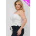Plus Size Tiered Shirred Body Crop Top