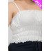 Plus Size Tiered Shirred Body Crop Top