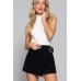 Waist Belted Cargo Skort