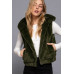 Hoodie Faux Fur Vest