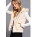 Hoodie Faux Fur Vest