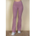 Wide waistband flare leg pants