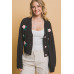 Mid cropped flower cardigan