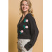 Mid cropped flower cardigan