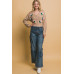 Mid cropped flower cardigan