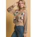 Mid cropped flower cardigan