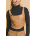 Faux leather corsetry