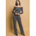 Ribbed bardot zip up long sleeve