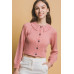 Short collard sweater
