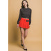 Short collard sweater
