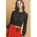 Short collard sweater