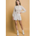 Short collard sweater