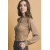 Short collard sweater