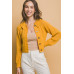 Short collard sweater
