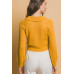 Short collard sweater