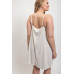 V-neck slip dress with adjustable straps