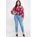 Mesh Floral Ls Top W/cami