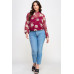 Mesh Floral Ls Top W/cami