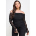 Ots Ruched Mesh Top