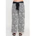Plisse Palm Print Pants