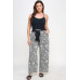 Plisse Palm Print Pants