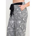 Plisse Palm Print Pants