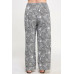 Plisse Palm Print Pants