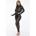 Geometric Printed Jersey Jumpsuit